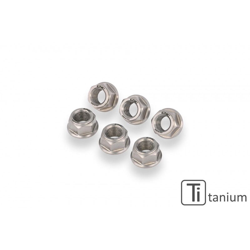 CNC Racing Titanium Gear Ring Sprocket Nuts (set of 6) for Ducati and KTM - M8x1.25 CNC Racing Titanium Gear Ring Sprocket Nuts (set of 6) for Ducati and KTM - M8x1.25